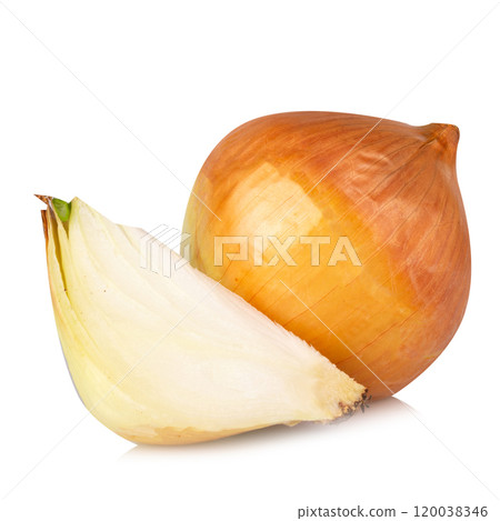 onion isolated on white background 120038346