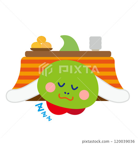 蛇在被爐裡打盹的插圖 120039036