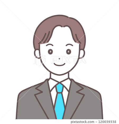 Man in suit facing forward Man in suit facing forward 120039338