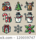 Christmas logo 120039747
