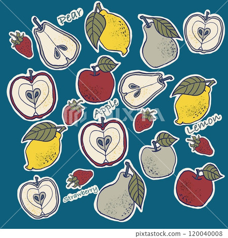 一個簡單的蘋果的插圖 120040008