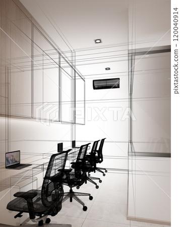3d rendering of interior design office 3d rendering of interior design office 120040914