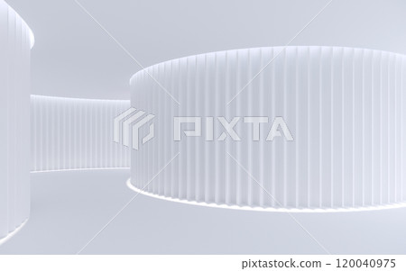 Empty white space interior with sunlight and shadow, 3d rendering Empty white space interior with sunlight and shadow, 3d rendering 120040975