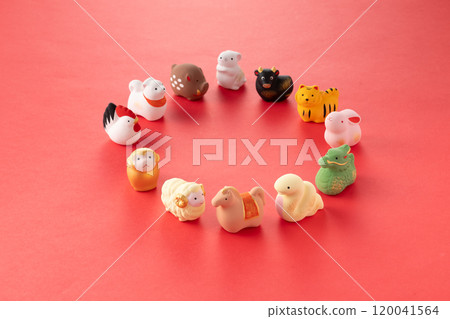 sexagenary cycle, 12 animals of the Chinese zodiac, figurine 120041564