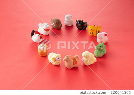 sexagenary cycle, 12 animals of the Chinese zodiac, figurine 120041565