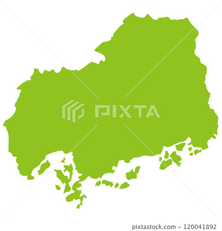Hiroshima Prefecture Map Tourism Material 120041892