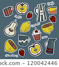 Valentine's Day chocolate and cookies vector illustration 120042446