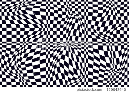Psychedelic checkerboard pattern Psychedelic checkerboard pattern 120042640