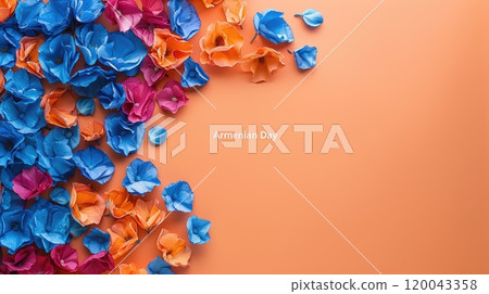 Festive celebration: armenian independence day, dynamic background with ample space for text, perfect for wallpapers, banner, poster, card, flyers, and creative graphic designs Festive celebration: armenian independence day, dynamic background with ample space for text, perfect for wallpapers, banner, poster, card, flyers, and creative graphic designs 120043358