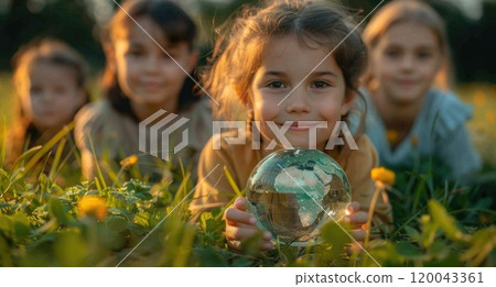 Celebration of International Day of Peace, striving for global unity, freedom from violence, harmony, urging nations, together to promote understanding, cooperation, peaceful resolution of disputes. 120043361