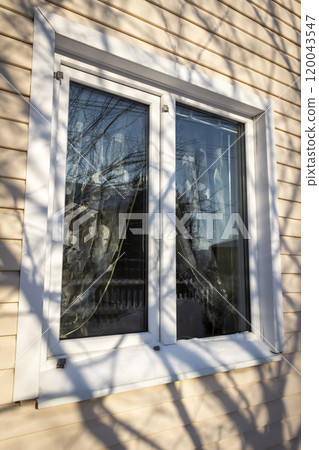 The window of a private house The window of a private house 120043547