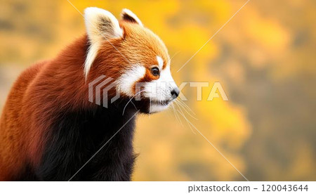 小熊貓側頭看 120043644