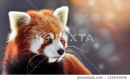 小熊貓側頭看 小熊貓側頭看 120043646