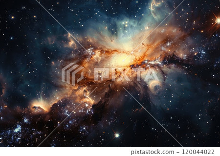 Universal expanse - cosmos filled with galaxies, illustrating the boundless beauty and intricacies of the universe, inviting a deeper understanding of the celestial realms 120044022