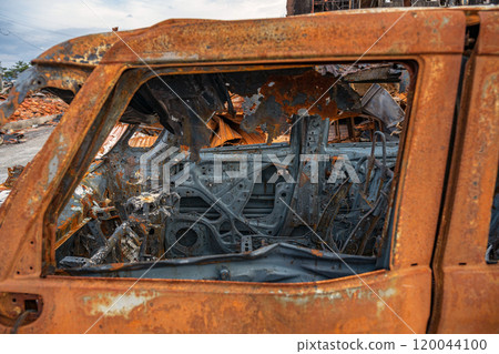 2020年能登半島地震 燒毀的汽車 120044100