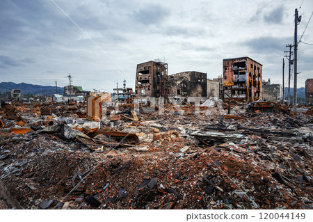 2020 Noto Peninsula Earthquake: Scorched earth townscape of Wajima 120044149