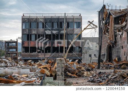 2020 Noto Peninsula Earthquake: Scorched earth townscape of Wajima 2020 Noto Peninsula Earthquake: Scorched earth townscape of Wajima 120044150