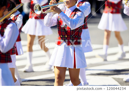 行進樂隊遊行樂器 120044234