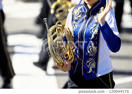 Marching band parade instruments 120044578