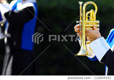 Marching band parade instruments 120044591