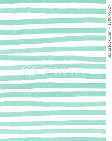 Watercolor hand-painted striped background material - mint green transparent PNG 120045027