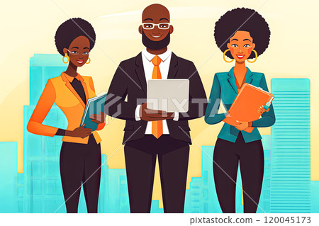 A group of people in business attire 120045173