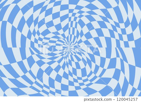 Psychedelic checkerboard poster 120045257