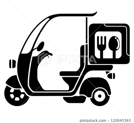 送貨自行車圖標 120045363