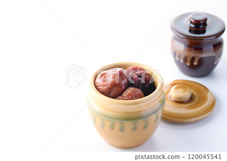 Pickled plum (white background) 120045541