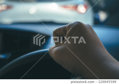 A man driving A man driving 120045599