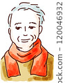 A white-haired man with an ennui look 120046932