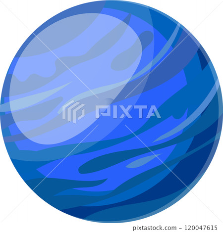 Neptune, eighth planet from the sun, rotates in the solar system, showing its characteristic blue atmosphere and faint cloud bands Neptune, eighth planet from the sun, rotates in the solar system, showing its characteristic blue atmosphere and faint cloud bands 120047615