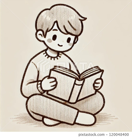 A person reading a book 120048400