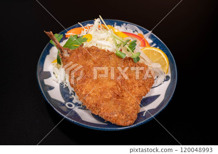 Fried horse mackerel for dinner Fried horse mackerel for dinner 120048993