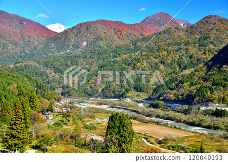 Kita-Otari Station / View of the Otari Ohashi Bridge area (Otari Village, Nagano Prefecture) [2024.11] 120049193