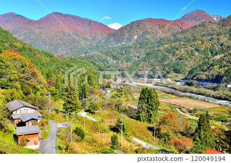 Kita-Otari Station / View of the Otari Ohashi Bridge area (Otari Village, Nagano Prefecture) [2024.11] 120049194
