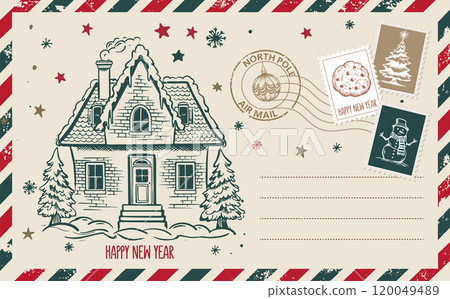 christmas, card, vector 120049489