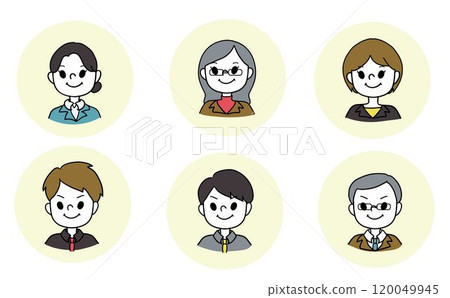 女人，男人，人，商業圖示集，上半身，有背景 120049945