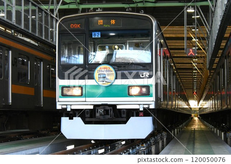 209系列1000輛汽車停泊在停車場（集體展示/提交最後運行頭標） 120050076