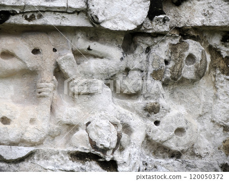 Temple of the Frescos Tulum maya historical archeological site yucatan mexico 120050372