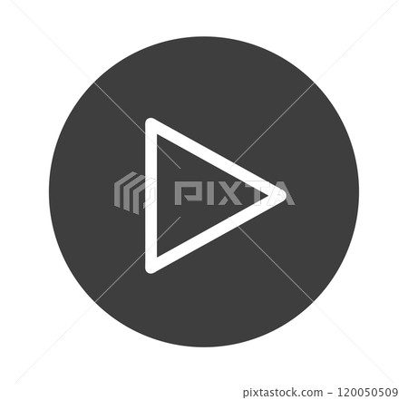 Simple black play button 120050509