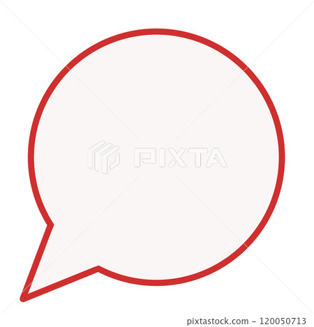 Simple round speech bubble (red) Simple round speech bubble (red) 120050713