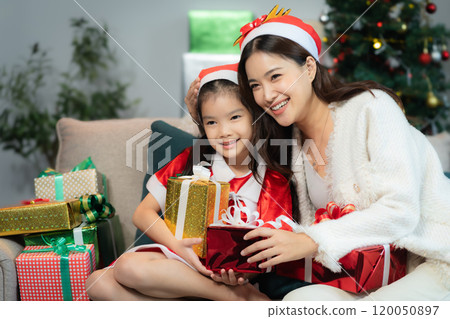 Family spending happy time together on vacation. 120050897