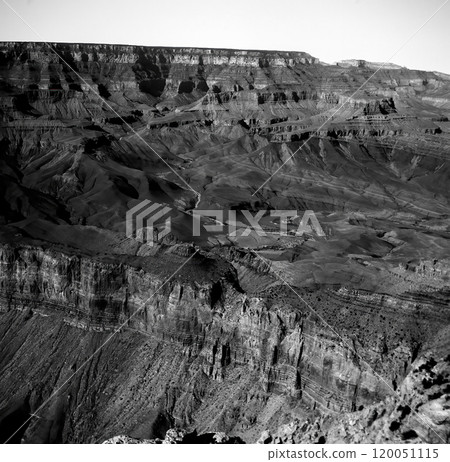 Hazy Sky Day At The Grand Canyon Arizona On Film 120051115