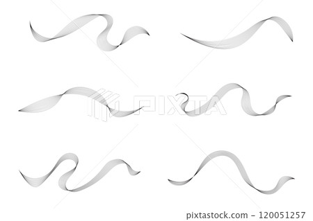 Curved lines intertwine to form elegant wave shapes 120051257