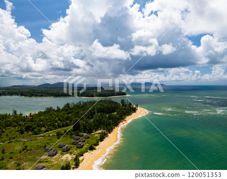 Beautiful sea in summer season seascape background ,Nature sea beach waves background Beautiful sea in summer season seascape background ,Nature sea beach waves background 120051353