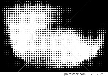 faded gradient halftone dots background. Vector illustration 120051743