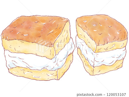Milk bread_Cross section_Nagano Prefecture Shinshu region_Local bread Milk bread_Cross section_Nagano Prefecture Shinshu region_Local bread 120053107