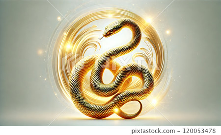 蛇年象徵財運的金蛇賀年片素材5“AI生成圖像” 蛇年象徵財運的金蛇賀年片素材5“AI生成圖像” 120053478