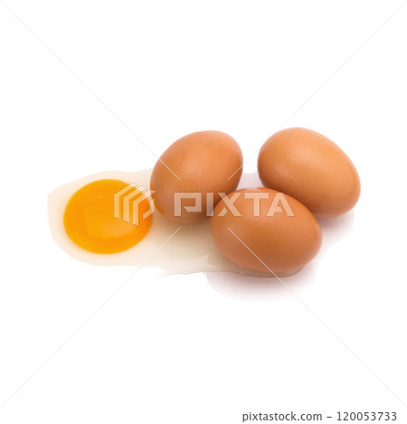 Egg. Isolated on white background Egg. Isolated on white background 120053733